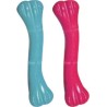 !!!!!!!!   JOUET CHIEN : OS CAOUTCHOUC BLEU OU ROSE 21 CM