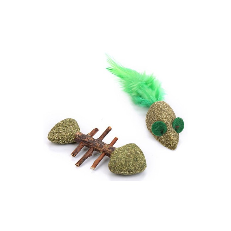 JOUET CHAT : LOT DE 2 JOUETS AVEC CATNIP