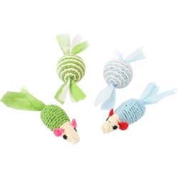 JOUET CHAT SOURIS ET BALLE 