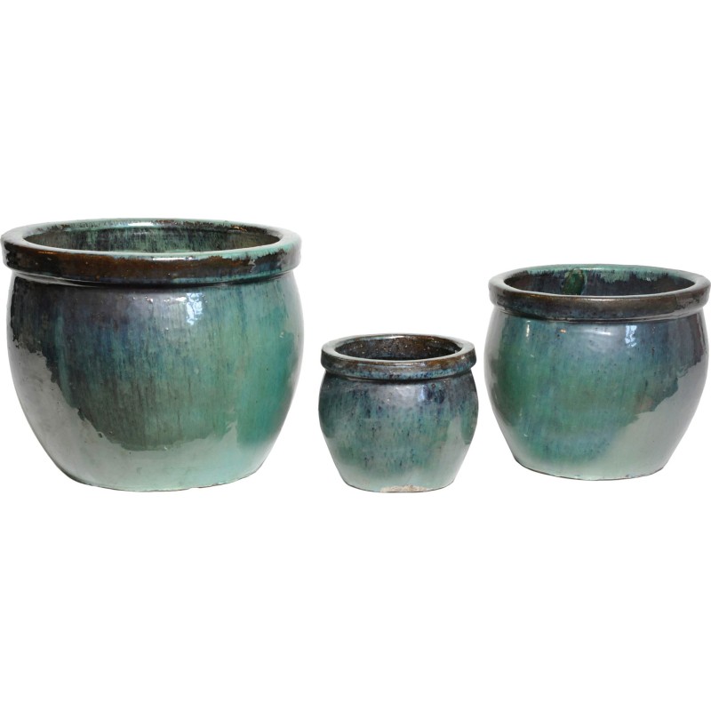 Glazed Delta Rim Celadon S3 D21/38 H16/31