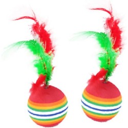 JOUET CHAT LOT DE 2 BALLES...