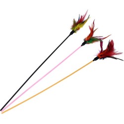 JOUET CHAT PLUMEAU AVEC...